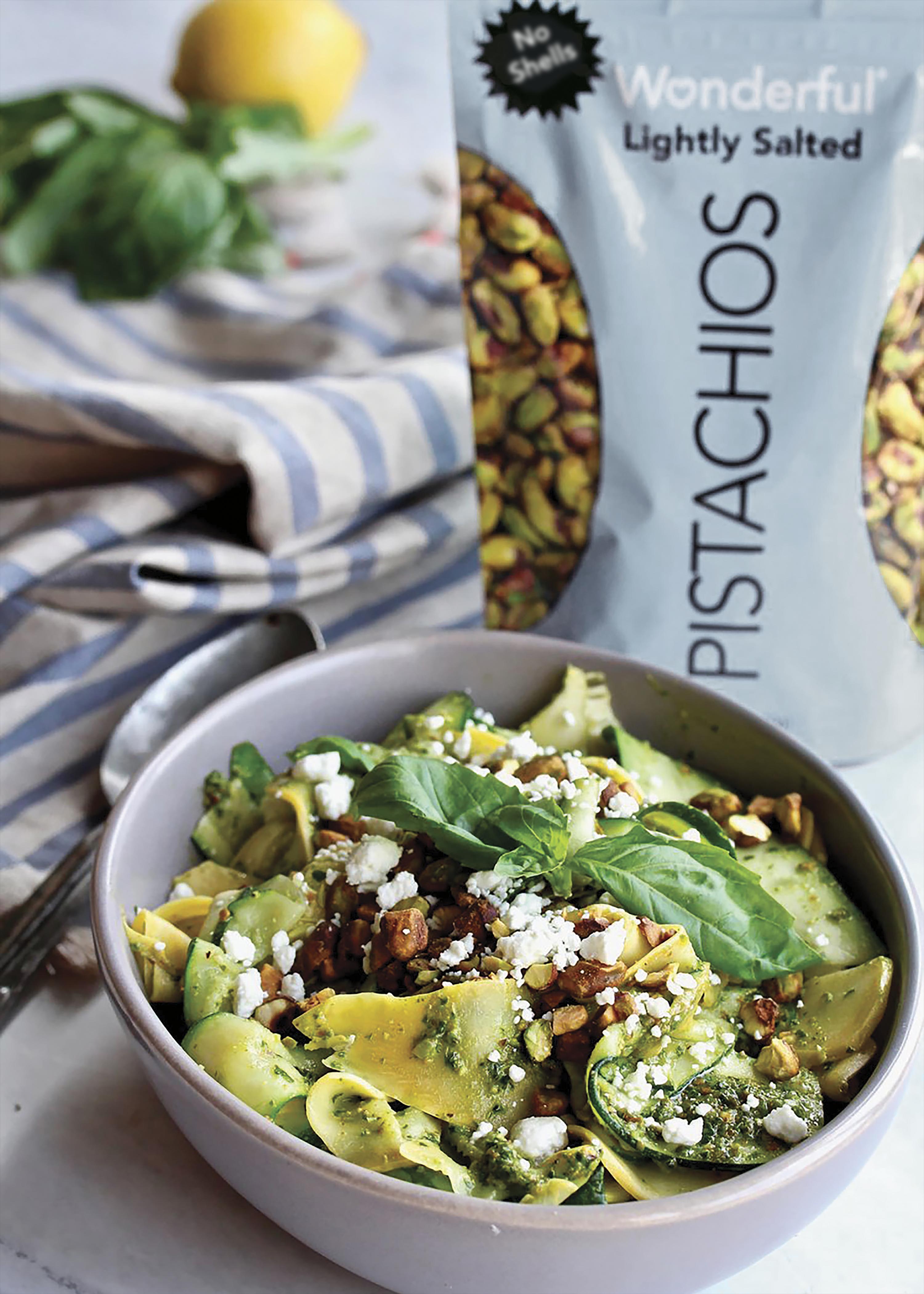 Links to Wonderful Pistachios Pesto with Summer Squash Pappardelle recipe