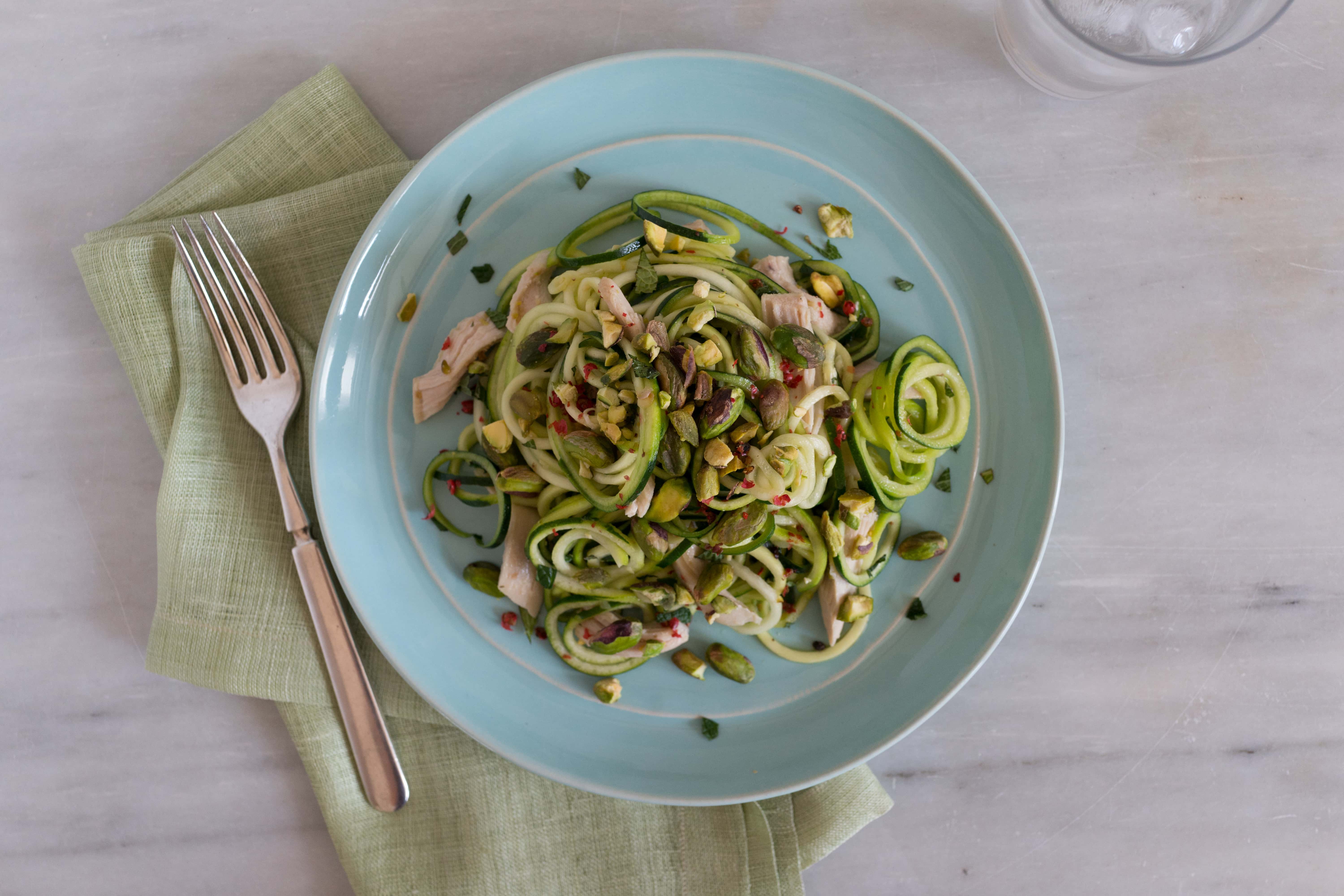 Links to Zucchini Spirals with Wonderful Pistachios, Garlic, and Chicken recipe